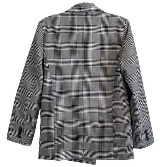 Cotton On Oversized Plaid Houndstooth Blazer Size 6 - Picture 5 of 8